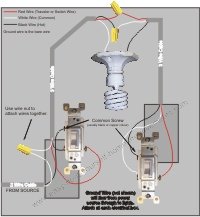 Option #3: Power to switch -- to light -- to switch