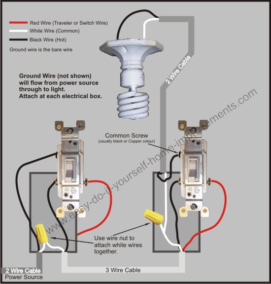 3 Way Switch Wiring Diagram