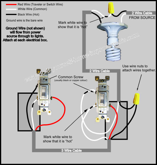 3 Way Switch Wiring Diagram