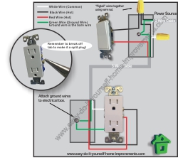 outlet switch wiring