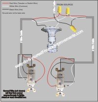 Power from light between 3 way switches