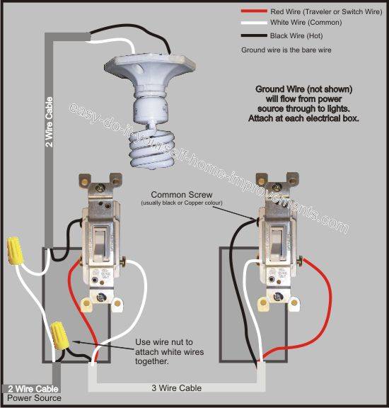 3 Way Switch Wiring Diagram Dpdt Switch Diagram Easy Do It Yourself Home Improvements