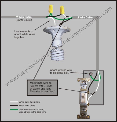 light switch wiring diagram